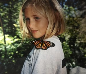 Girl with Monarch Butterfly